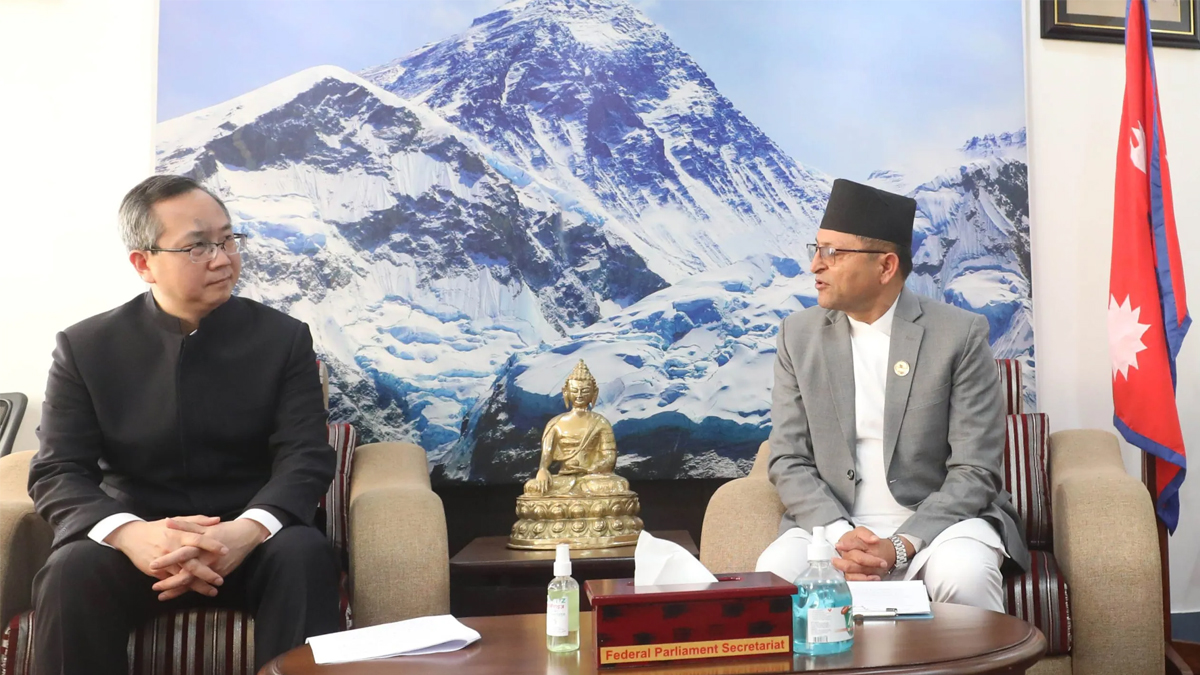 राष्ट्रिय सभाका अध्यक्ष तिमिल्सिना र चिनियाँ राजदूतबीच भेटवार्ता